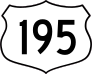 Highway 195 Sign Sticker