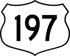 Highway 197 Sign Sticker