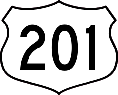 Highway 201 Sign Sticker