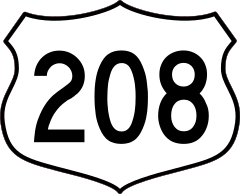 Highway 208 Sign Sticker