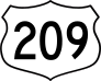 Highway 209 Sign Sticker
