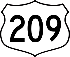 Highway 209 Sign Sticker