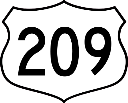 Highway 209 Sign Sticker