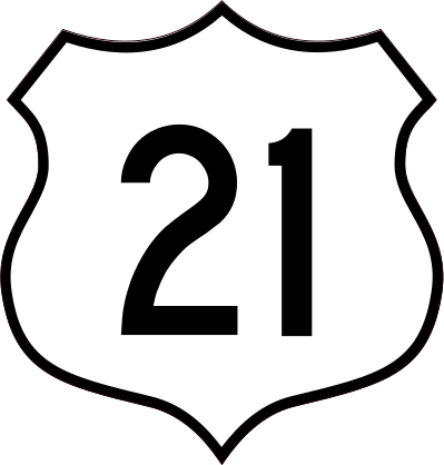 Highway 21 Sign Sticker