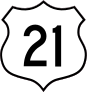 Highway 21 Sign Sticker