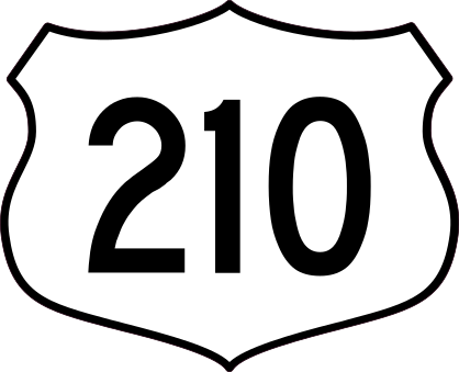 Highway 210 Sign Sticker