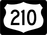 Highway 210 Sign With Black Border Sticker