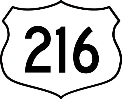 Highway 216 Sign Sticker