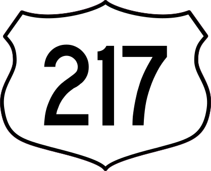 Highway 217 Sign Sticker