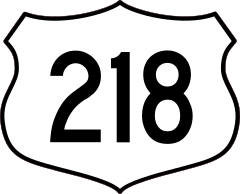 Highway 218 Sign Sticker