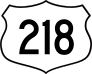 Highway 218 Sign Sticker