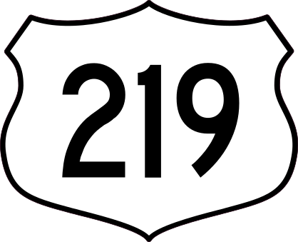 Highway 219 Sign Sticker