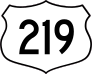 Highway 219 Sign Sticker