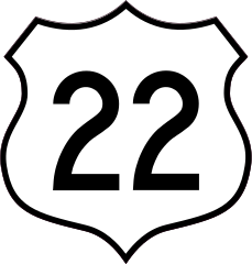 Highway 22 Sign Sticker