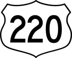 Highway 220 Sign Sticker