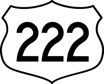 Highway 222 Sign Sticker