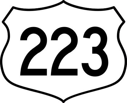 Highway 223 Sign Sticker