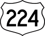 Highway 224 Sign Sticker