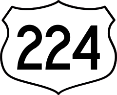 Highway 224 Sign Sticker
