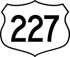 Highway 227 Sign Sticker
