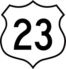 Highway 23 Sign Sticker