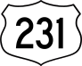 Highway 231 Sign Sticker