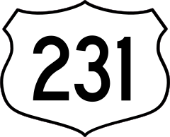 Highway 231 Sign Sticker