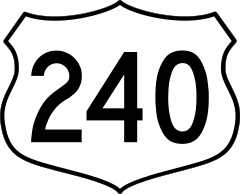 Highway 240 Sign Sticker