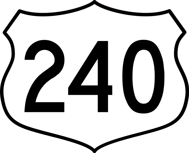 Order Your Highway 240 Sign Sticker Today - Free Shipping!