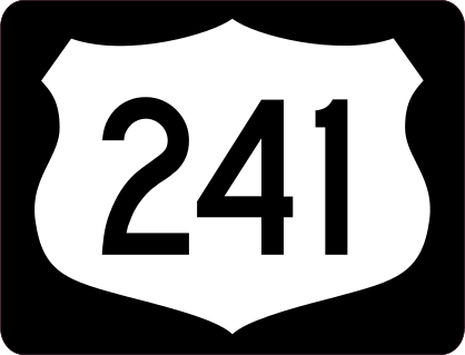 Highway 241 Sign With Black Border Sticker