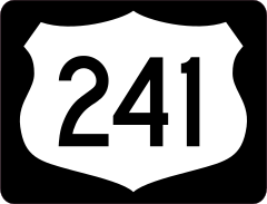 Highway 241 Sign With Black Border Sticker