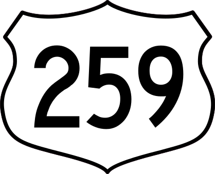 Highway 259 Sign Sticker