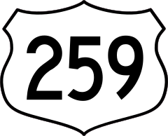 Highway 259 Sign Sticker