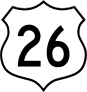 Highway 26 Sign Sticker