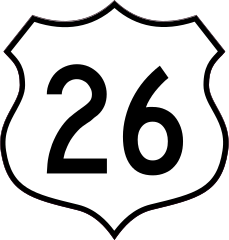 Highway 26 Sign Sticker