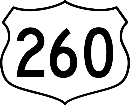 Highway 260 Sign Sticker