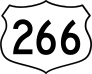 Highway 266 Sign Sticker