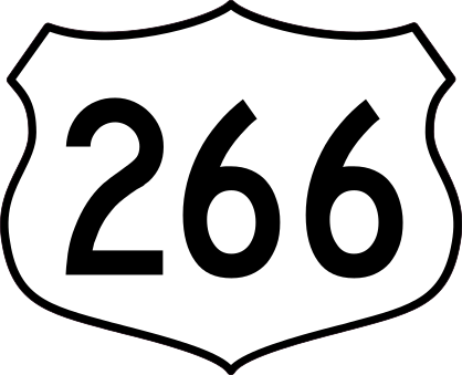 Highway 266 Sign Sticker