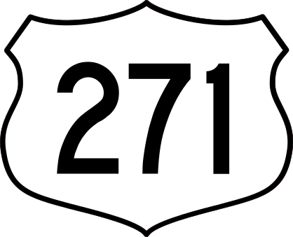 Highway 271 Sign Sticker