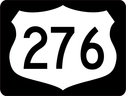 Highway 276 Sign With Black Border Sticker