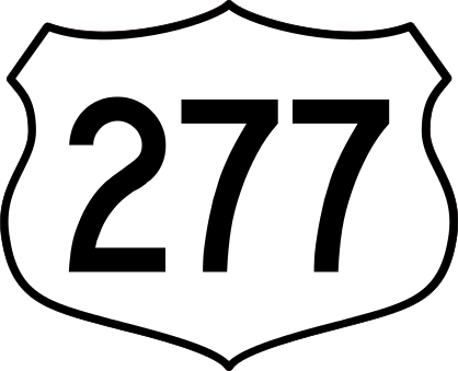 Highway 277 Sign Sticker