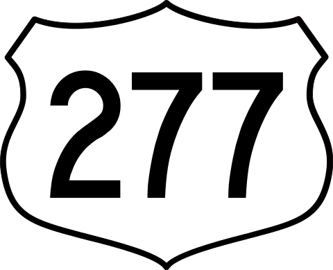 Order Your Highway 277 Sign Sticker Today - Free Shipping!