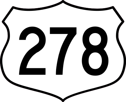 Highway 278 Sign Sticker