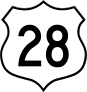 Highway 28 Sign Sticker