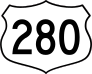 Highway 280 Sign Sticker