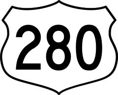 Highway 280 Sign Sticker