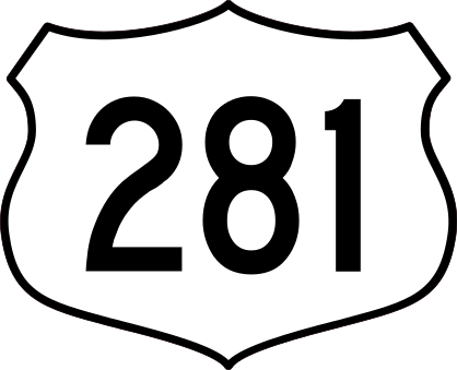 Highway 281 Sign Sticker