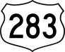 Highway 283 Sign Sticker