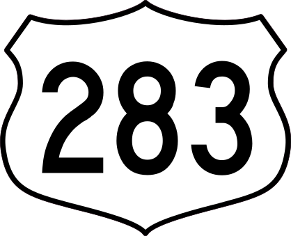 Highway 283 Sign Sticker