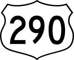 Highway 290 Sign Sticker